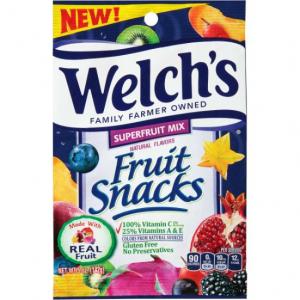 Welch's Super Fruit Mix Fruit Snack, 12 x 5 oz Case