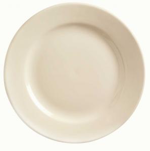 Princess Plate Rolled Edge Cream White Medium Rim Plate 9 3/4 Pack Of 24