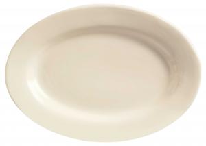 Princess Platter Rolled Edge Cream White 11 1/2"