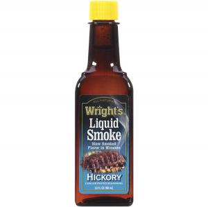 Wrights Hickory Flavored Liquid Smoke - 3.5 oz. bottle, 12 per case