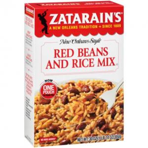 Zatarain`s Red Beans & Rice Mix, 8 x 30 oz Case