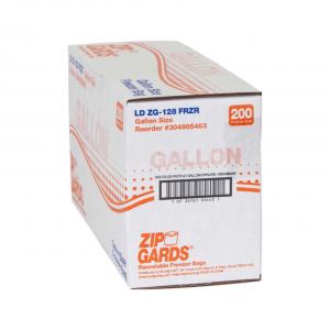 ZipGards Clear Disposable Reclosable Freezer Zipper Bag, 10.5 x 10.5 inch - 200 per case.