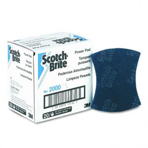 Scotch-Brite No 2000 5-1/2 Length x 3-7/8 Width Dark Blue Power Pad 1 count (PACK OF 20)