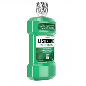 6 PACKS : Listerine Antiseptic Mouthwash, Fresh Burst, 1 Liter