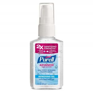 Purell Advanced Pump Bottle Original Refreshing Fragrance Hand Sanitizer Gel 2 floz (PACK OF 24)