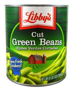 Libby Cut Mix Sieve Low Sodium Green Beans (101 Oz, Pack Of 6)