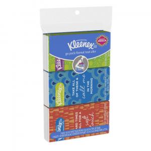 Kleenex Go Pack Pocket Pack Facial Tissue 30 count (PACK OF 36)