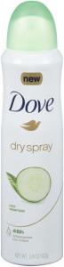 Dove Cool Essentials Dry Spray Antiperspirant 3.8 oz (PACK OF 12)