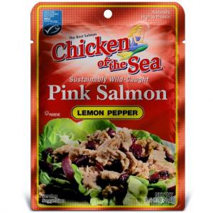 Chicken of the Sea Skinless Boneless Pink Salmon in Lemon Pepper Pouch 2.5 oz (PACK OF 12)