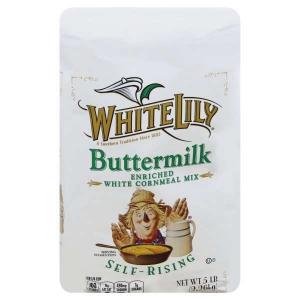White Lily Hometown Self Rising Buttermilk Cornmeal 5 lbs (PACK OF 8)