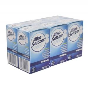 Alka-Seltzer Original Effervescent with Aspirin 12Count (CASE OF 8 OF 6 PACK)