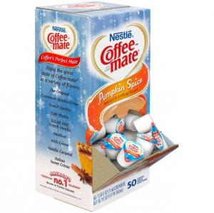 Nestle Coffee Mate Pumpkin Spice Flavor Liquid Coffee Creamer Singles 0.375lbs (PACK OF 200)