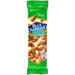 Blue Diamond Whole Natural Unsalted Almonds 1.5oz (CASE OF 12 OF 12 PACK)