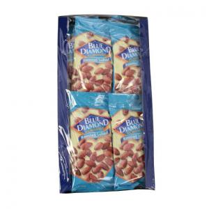 Blue Diamond Roasted Salted Almonds 4oz (CASE OF 6 OF 12 PACK)