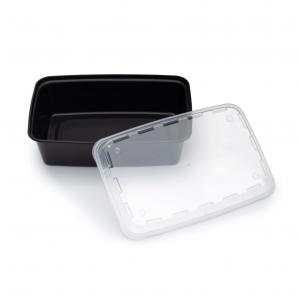 Cubeware Rectangular Black & Clear Vented Lid 150 Set (PACK OF 1)