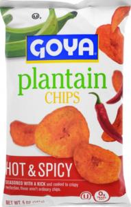 Goya Foods Plantain Hot & Spicy Chips 5 oz (PACK OF 12)
