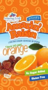 Amazin Raisin Flavor Infused Orange Raisins 1.3 oz (PACK OF 250)