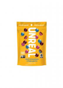 Unreal Candy 222 Dark Chocolate Crispy Gems Bag (5 Ounces, Pack Of 6)