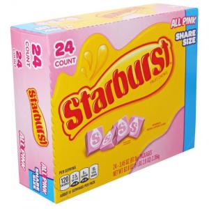 Starburst All Pink Share Size 3.45oz (CASE OF 6 OF 24 PACK)