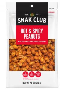 Snak Club 1721149 Century Snacks Premium Pack Hot & Spicy Peanuts (7.5 OZ, 6 Pk)