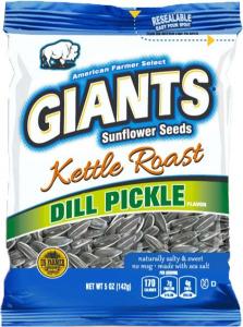 Giant Snack 24595 Giants Kettle Dill Pickle Seeds (5 OZ, 12 Per Case)