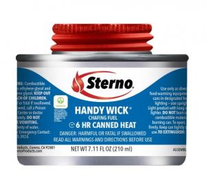 Sterno Handy Wick Chafing Fuel, Methanol, Six-Hour Burn, 24 Cans
