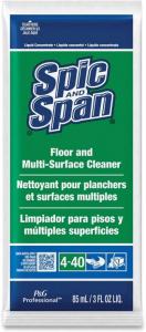 Spic & Span Liquid Floor Cleaner, Green (3 Oz. Per Packet, 45 Packs Per Case)