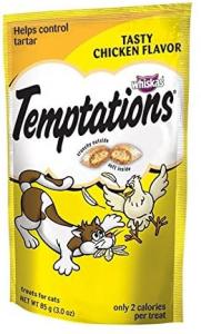 TEMPTATIONS Classic Crunchy and Soft Cat Treats Tasty Chicken Fl