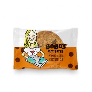 Bobo'S Oat Bites (Peanut Butter Chocolate Chip, 30 Pack Box Of 1.3 Oz Bites) Gluten Free Whole Grain Rolled Oat Snack- Great Tasting Vegan On-The-Go Snack, Made In The Usa