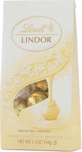 Lindt Lindor White Chocolate Truffles, Kosher, 5.1Oz (Pack Of 6)