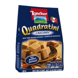 Loacker Quadratini Chocolate 250 Grams 8.82Oz./Pack (Pack Of 6)