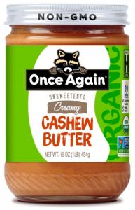 Once Again Nut Butter Organic Cashew Butter 16 Ounce (6 Pack)