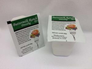 C.F. Sauer Buttermilk Ranch Dressing 1 Oz Cups (100 Per Case)