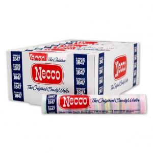 Necco, The Original Candy Wafers, 2 Ounce Rolls - 24 Count Display Pack (12 Packs Per Case)