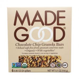 Madegood Granola Bars, Chocolate Chip, .85Oz 6 Count, 5.1Oz