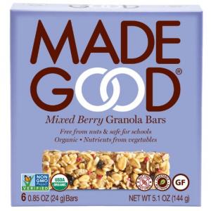 Madegood Mixed Berry Granola Snack Bar, 5.1Oz. (Pack Of 6)
