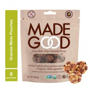 Madegood Chocolate Chip Granola Minis Pouch, 3.5Oz. (Pack Of 6)