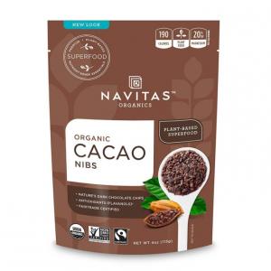 Navitas Organics Cacao Nibs Organic, 4Oz. (Pack Of 12)