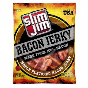 Slim Jim Maple Bacon Jerky, 2.75Oz./Bag (Pack Of 8)