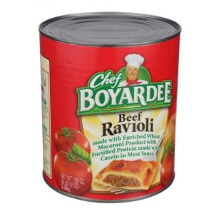 Chef Boyardee Ravioli Beef Meat Sauce Child Nutrition 108oz (Pack of 6)