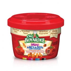 Chef Boyardee Microwavable Bowl Mini Bites Abc & 123 7.5oz (Pack of 12)