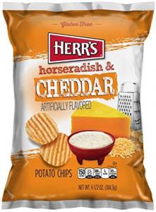 HERR FOODS INC CHEDDAR HORSERADISH CHIPS 6.5 OUNCE (Pack of 12)