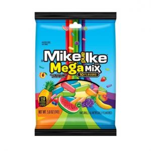 MIKE & IKE PEG BAG MEGA MIX 5 OUNCE (Pack of 12)