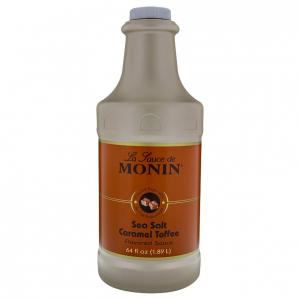 MONIN SAUCE SEA SALT CARAMEL TOFFEE 1.89 LITER (Pack of 4)