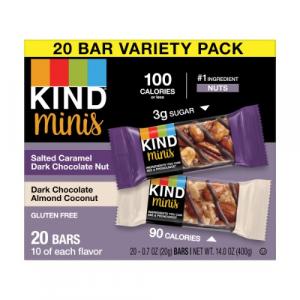 Kind Healthy Snacks Salted Caramel Chocolate Nut Dark Chocolate Almond Coconut 14oz (Pack Of 4)