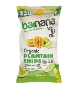 BARNANA LIME PLANTAIN CHIPS 5 oz (Pack of 6)