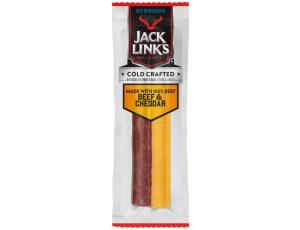 Jack Links Original Beef and Cheddar Cheese Sticks, 1.5 Ounce - 16 per case.