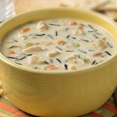 Blount Seafood Creamy Chicken and Wild Rice Soup, 4 Pound - 4 per case.