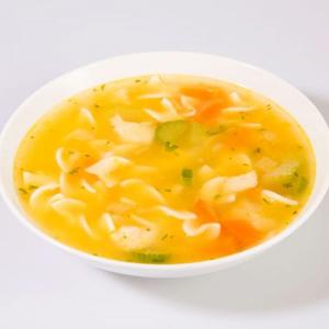 Campbells Frozen Condensed Roasted Chicken Noodle Soup - 4 lb. tray, 3 per case