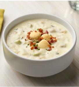 Campbells Frozen Condensed Boston Clam Chowder - 4 lb. tray, 3 per case